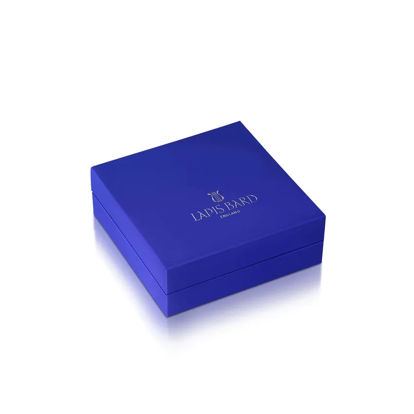 Lapis Bard Preston Cufflinks - Gold with Rosewood Insets