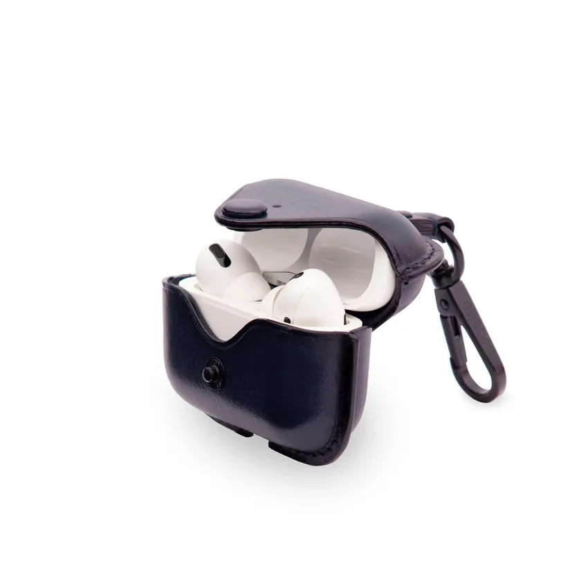 Lapis Bard Ducorium Leather AirPod Pro Case - Navy Blue