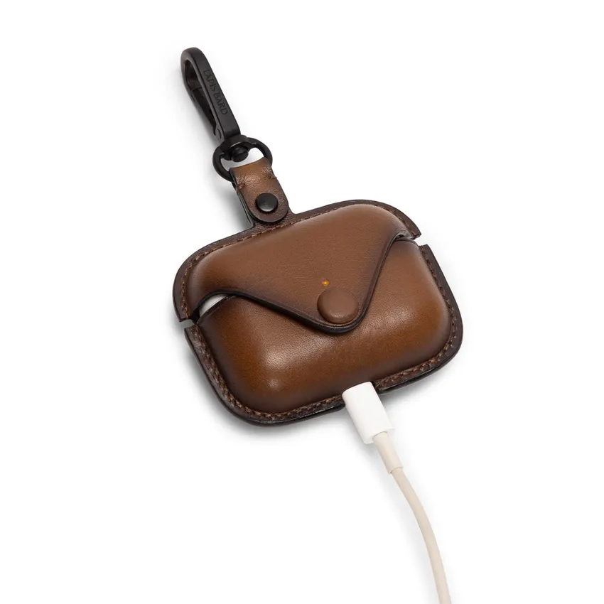 Lapis Bard Ducorium Leather AirPod Pro Case - Cognac
