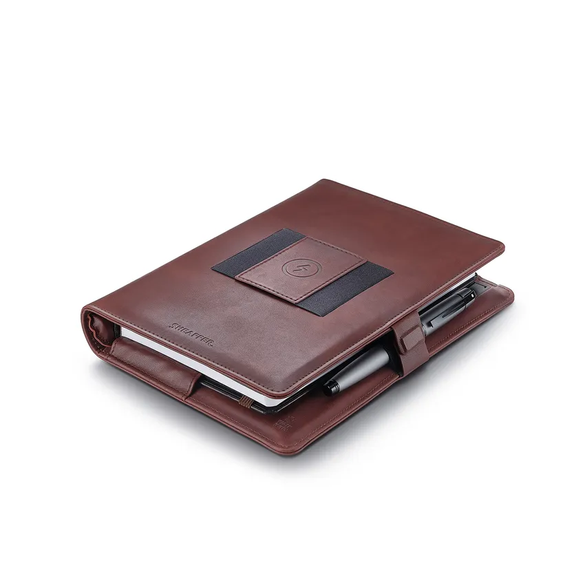 Sheaffer Superbook 12000mAh Power Bank Organizer - Brown